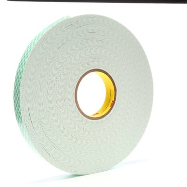 3M Dbl Coat Urethane Foam Tape 4016 Off-White, 1inx36yd 1/16 in