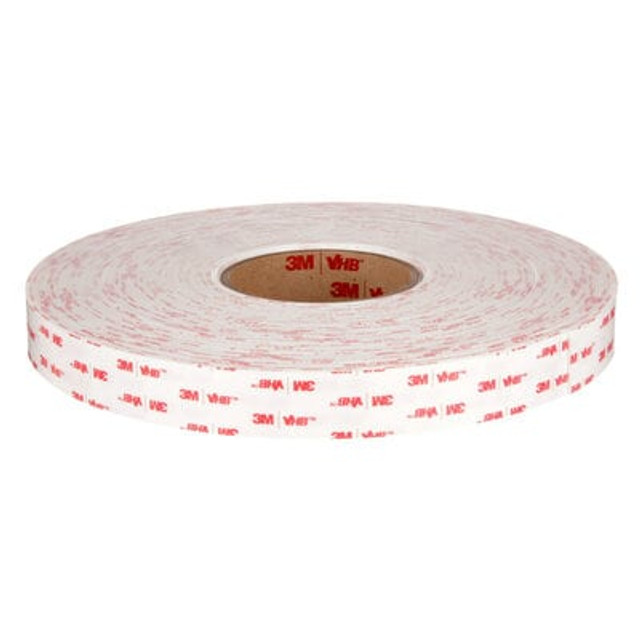 3M VHB Tape 4950, White, 1 in x 36 yd, 45 mil