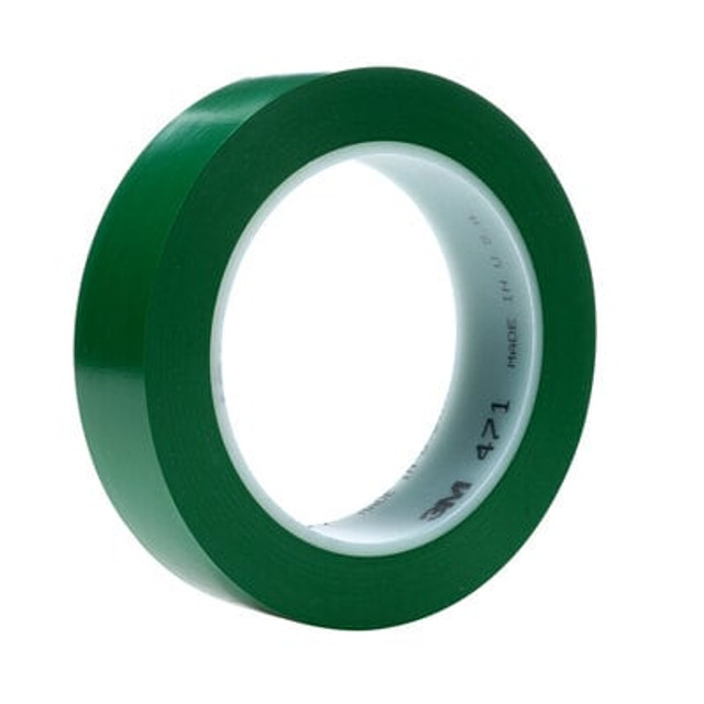 3M Vinyl Tape 471 Green, 1 in x 36 yd 5.2 mil