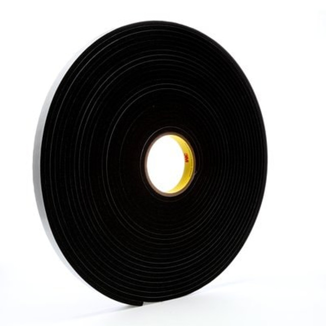 3M Vinyl Foam Tape 4504 Black, 3/4 in x 18 yd