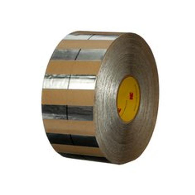 3M Aluminum Foil Headliner Tape 12150, Silver, 100 mm x 100 m (50 mm x100 mm), 3 rolls per case (2000 pieces per roll) 63773