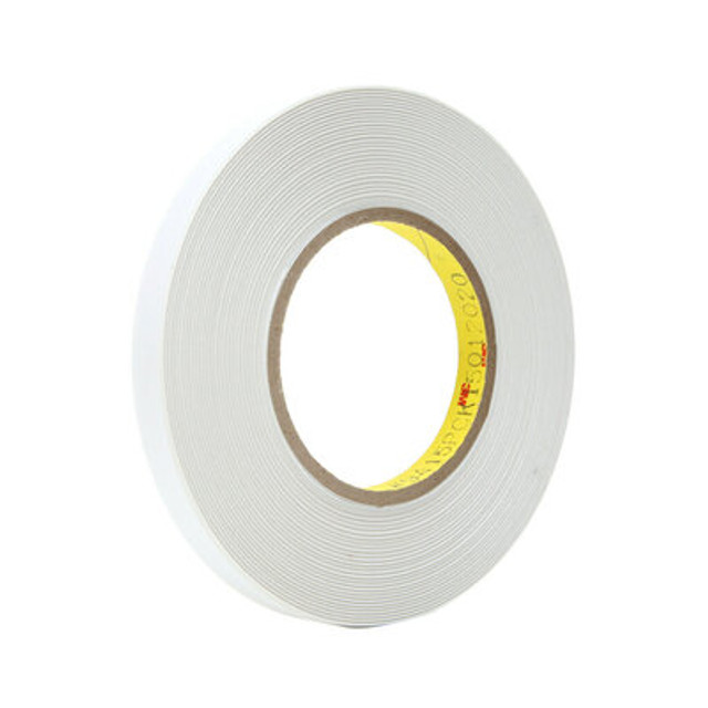 3M Removable Repositionable Tape 9415PC, Unprinted, Clear, 2 mil, 1 1/5 in x 144 yd, 6 Rolls/Case