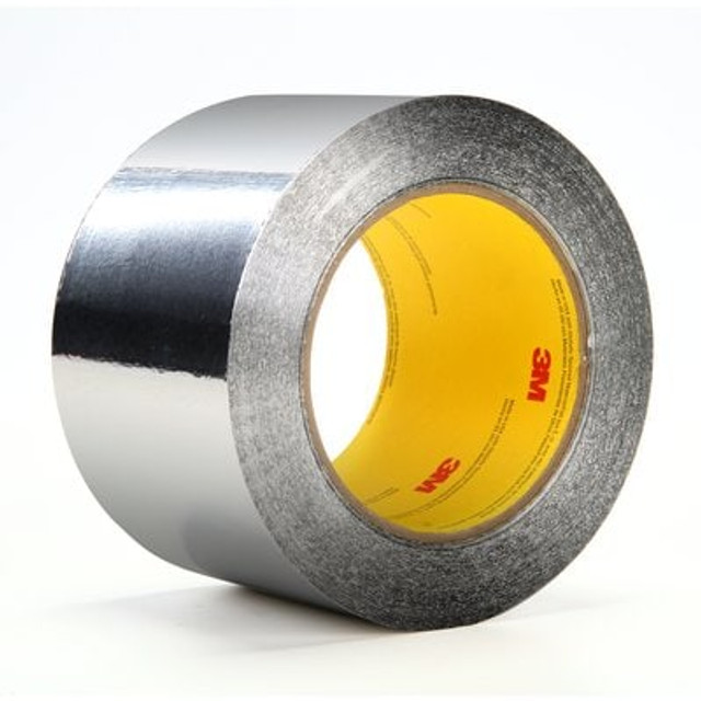 3M Aluminum Foil Tape 34383 Silver, 3 in x 60 yd 4.5 mil