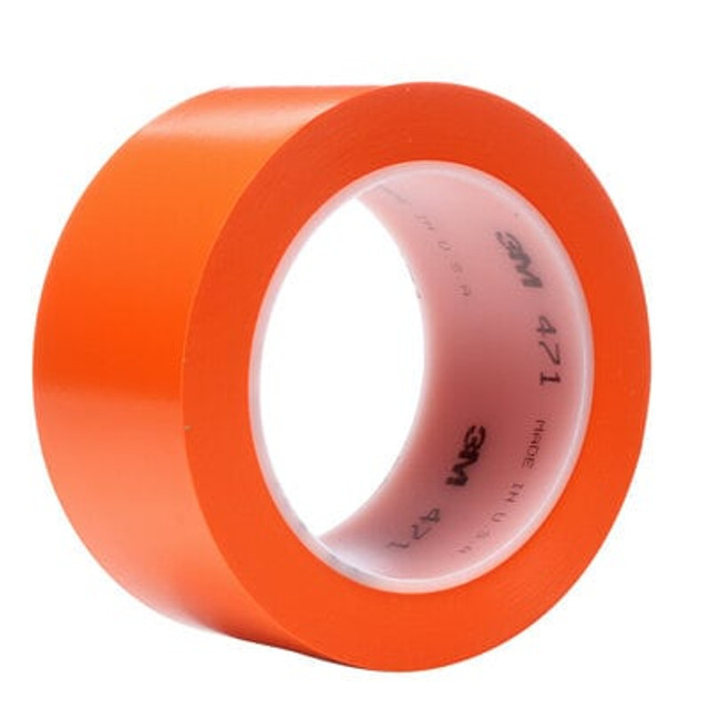 3M Vinyl Tape 471 Orange, 2 in x 36 yd 5.2 mil