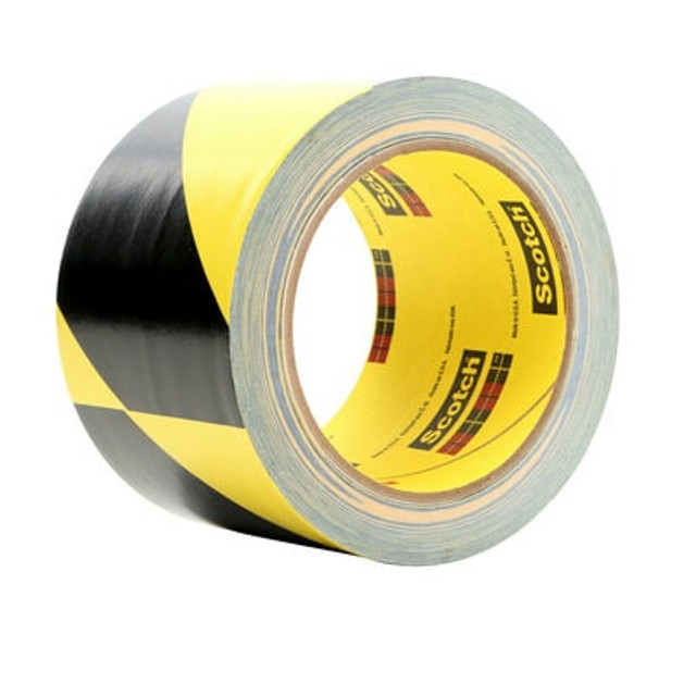 3M Safety Stripe Vinyl Tape 5702, Black/Yellow, 5.4 mil