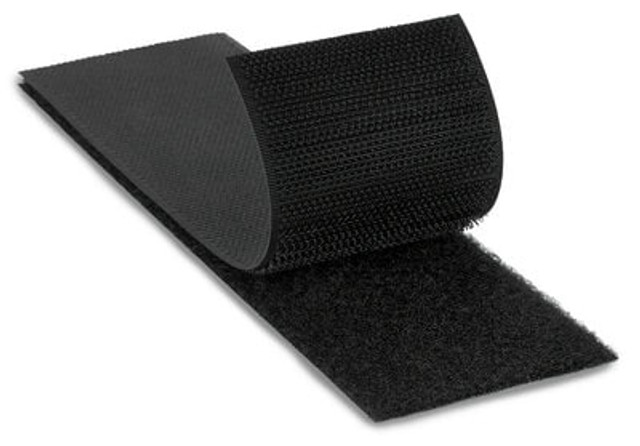 3M Loop Fastener SJ3401, Black, 4 in x 50 yd, 3 Roll/Case