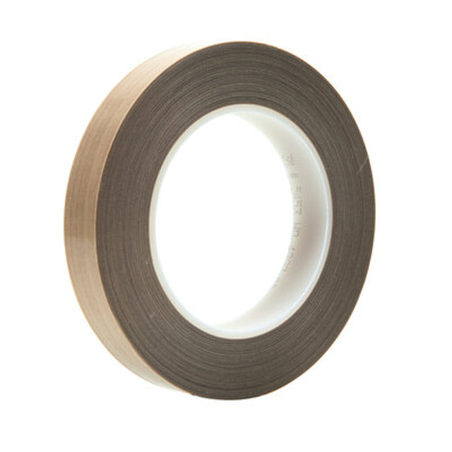 3M PTFE Glass Cloth Tape 5453 Brown, 3/4 in x 36 yd 8.3 mil