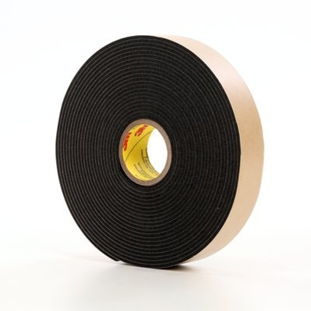 3M Dbl Coat Polyethylene Foam Tape 4496B Black, 3/4inx5.46yd