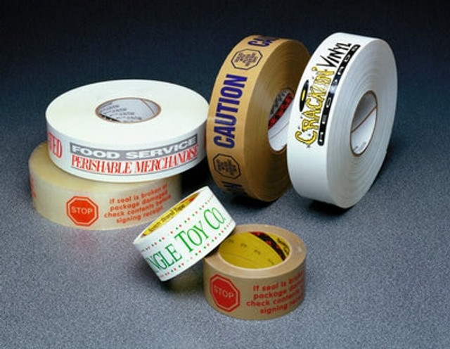 Printed Box Sealing Tapes 311, 313, 355, 371, 372, 373, 375, 305