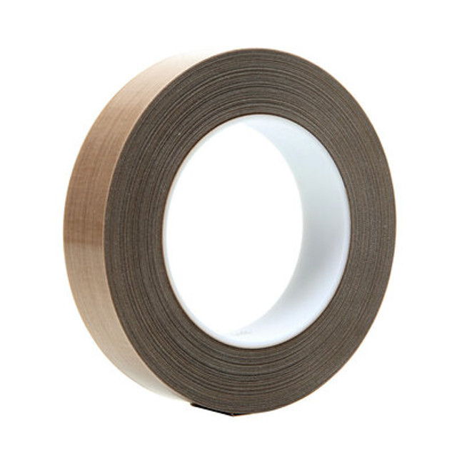 3M PTFE Glass Cloth Tape 5453 Brown, 1 in x 36 yd 8.3 mil
