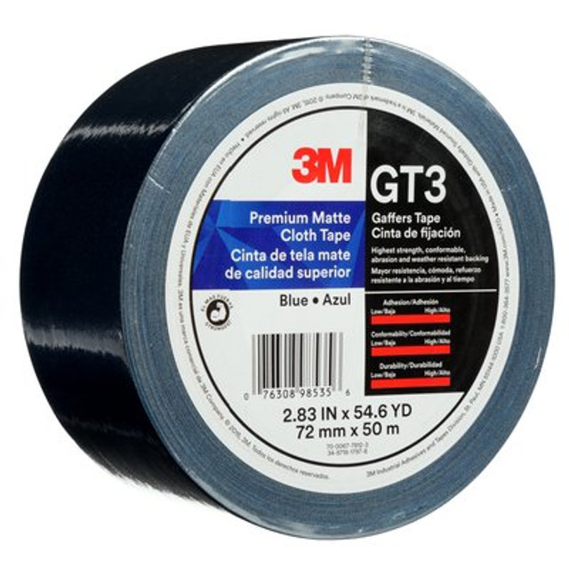 3M Premium Matte Cloth (Gaffers) GT3 Blu 72mmx50mmil6