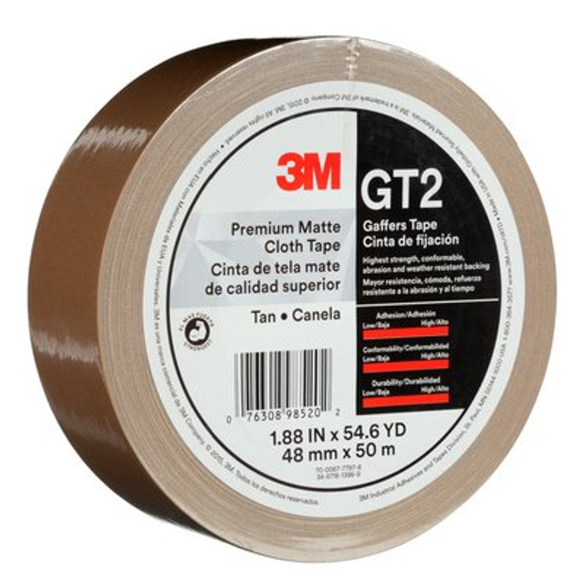 3M Premium Matte Cloth (Gaffers) GT2 Tn 48mmx50mmil  24