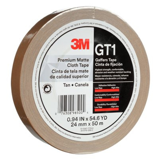 3M Premium Matte Cloth (Gaffers) GT1 Tn 24mmx50mmil8