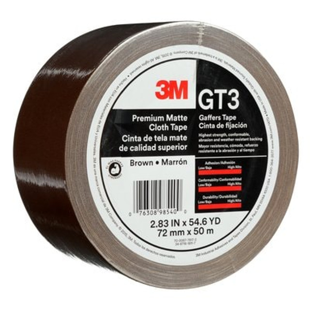 3M Premium Matte Cloth (Gaffers) GT3 Brown 72mmx50mmil6