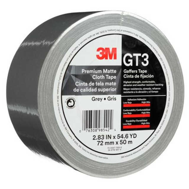 3M Premium Matte Cloth (Gaffers) GT3 Grey 72mmx50mmil6