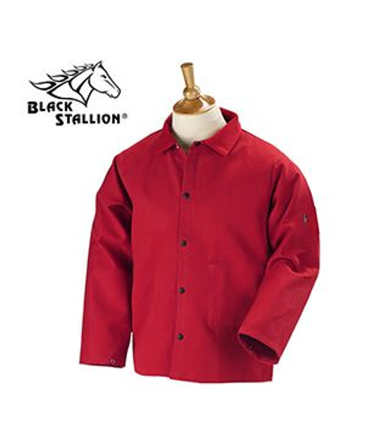 Black Stallion 9 oz Flame Resistant Cotton 30 inch Coat Large 60-3453
