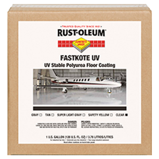 Concrete Saver Fast Kote UV Stable Polyurea Floor Coating 277499 Rust-Oleum | Clear