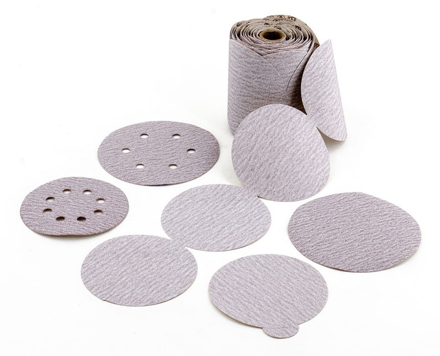 Paper Discs,6A Stearated Aluminum Oxide Economical Paper Disc,  PSA Disc Rolls (100 per roll / 4 rolls per box) 35410