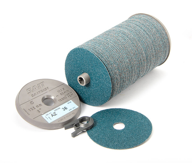Zirconium Fiber Discs,AZ-X Zirconium Blend Economical Fiber Disc,  Blue Line Premium Packaging 60004