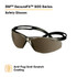 3M SecureFit 500 Series SF509AF-BLK, Black, Silver Mirror Anti-Fog/Anti-Scratch Lens, 20 ea/Case 43070