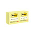 Post-it® Notes, 654, 3 in x 3 in, Canary Yellow, 12 Pads/Pack