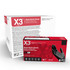 X3 Black Nitrile PF Ind Gloves Double Extra Large