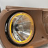 Classic 7 LED Headlight Set with Blinker HALOs and LED City Lights (PAIR)