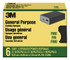 3M Sanding Sponge, 3 3/4 in. x 2 5/8 in. x 1 in., Fine Grit, 6/Pack