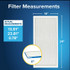 Filtrete High Performance Air Filter4 1900 MPR UA23DC-4, 14 in x 24 in x 1 in (35.5 cm x 60.9 cm x 2.5 cm) 2157