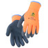 Black Stallion 15G POLY DOUBLE COATED WINTER GLOVE (ORANGE), COLOR OA, Size Medium, COLOR OA, Size Medium | Orange/Blue