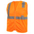 Black Stallion CLASS 2 STANDARD POLYSTER HI-VIS SAFETY VEST () Size 3XL | ORANGE