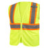 Black Stallion CLASS 2 TWO-TONE POLYSTER HI-VIS SAFETY VEST () Size 3XL | LIME