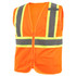 Black Stallion CLASS 2 TWO-TONE POLYSTER HI-VIS SAFETY VEST () Size 2XL | ORANGE