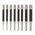 Drive Pin Punches, 4 in, 1/16 in tip, Steel