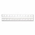 Semi-Flexible Ruler, 12 in, Inch Graduations, Steel