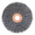 Stainless/Aluminum Small Crimped Wheel Brushes, 3 x 5/8, 0.014, 1/2 - 3/8