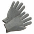 Split Cowhide Leather Driver Gloves, Large, Unlined, Pearl Gray