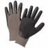 Nitrile Coated Gloves, Large, Black/Gray