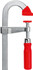 Strong yet light weight these handy little clamps with die-cast zinc sliding jaws can easily create 330 pounds of clamping force. The U-shaped bar helps to clamp over small obstruction so you can get to those hard -to-reach places. The LM series clamps may be small in stature, but big on full sized features such as an ACME threaded screw for quick smooth operation. Serrated rail for slip resistance and non-marring soft pressure pads on the jaws. BESSEY. Simply better.