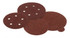 Paper Discs,A-E Aluminum Oxide Heavy Duty Paper Disc,  Hook & Loop (6 holes) 34315