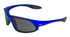 Code-8 Metallic Motorcycle Safety Sunglasses Blue