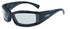 Stray Cat A/F Foam Padded Motorcycle Sunglasses Gloss Black Yellow Tint