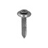 Au-ve-co AuvecoPak AP2772 Tapping Screw With Countersunk Washer, #8 Thread, 1 in OAL, Phillips Oval, Sems Head, Chrome