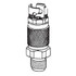 DEVILBISS 240156 Quick Disconnect Fluid Coupler, 3/8 in Connection, MNPS Connection, For Use With: Hose