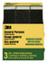 3M General Purpose Sanding Sponge 909NA-3P-CC, 3 3/4 in x 2 5/8 in x 1 in, Dual Grit, 6 pks/cs