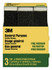 3M General Purpose Sanding Sponge 908NA-3P-CC, 3 3/4 in x 2 5/8 in x 1 in, Dual Grit, 6 pks/cs