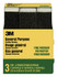 3M General Purpose Sanding Sponge 908NA-3P-CC, 3 3/4 in x 2 5/8 in x 1 in, Dual Grit, Fine/Medium, 3 sponges/pack, 6 pks/cs