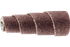 PFERD Cartridge Roll, 3/8" x 1, 1/8" arbor, Tapered shape, 120 Grit, Aluminum oxide