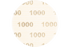 PFERD Velcro-Backed Abrasive Disc NET Type, 6" Diameter, 1000 Grit, Aluminum oxide