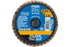 PFERD Mini Flap Disc, 2" Dia, Type CDR, 80 Grit, Flat, Aluminum oxide